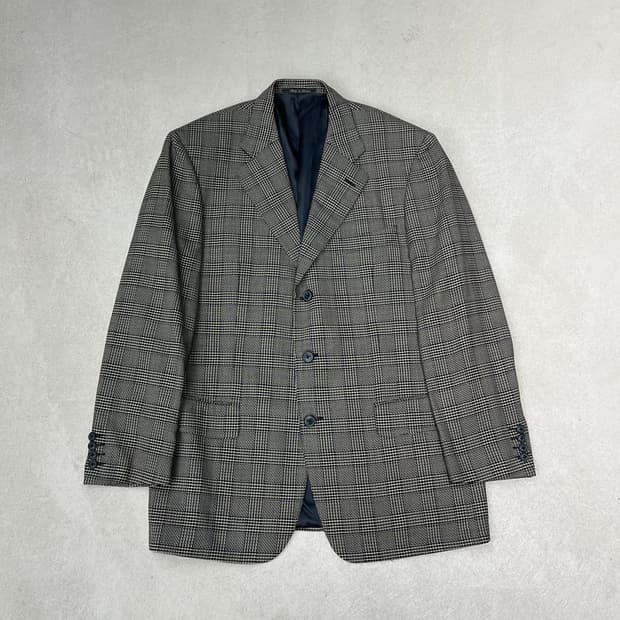 에르메네질도 제냐 체크 울 블레이저 s09679