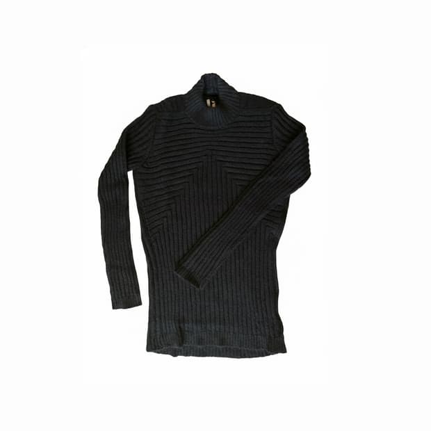 릭 오웬스 LEVEL LUPETTO 블랙 니트 XL