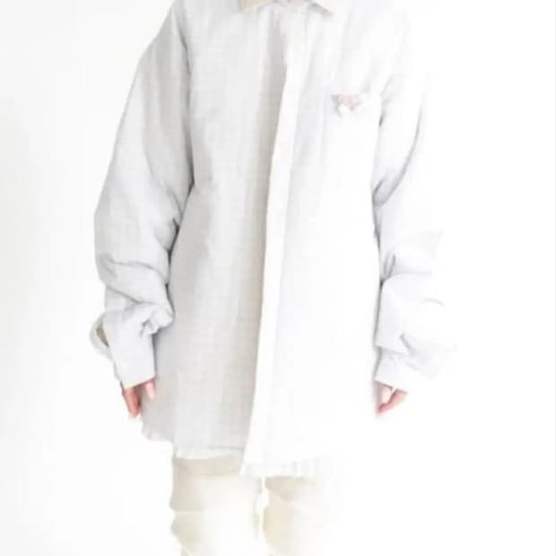 구해요) 샵페어리 padded cozy pattern shirt