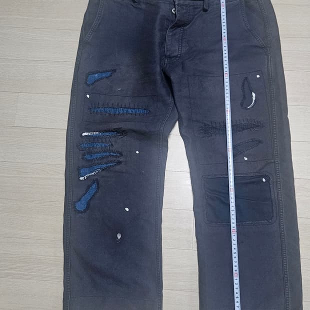 블라인드파일즈 데미지 치노 2사이즈 기장수선 92cm