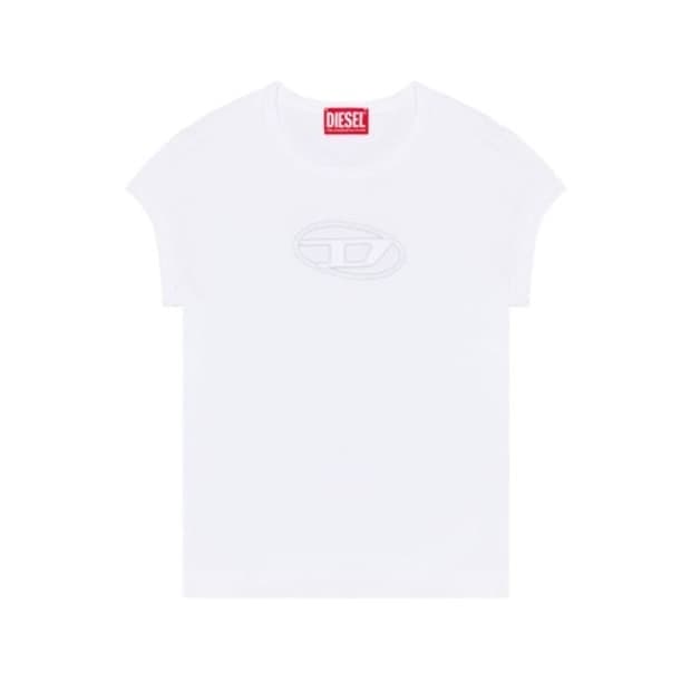 Diesel 디젤 화이트 피카부 티셔츠