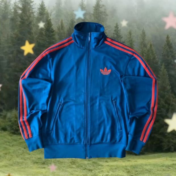 아디다스 구형 파이어버드 블루 트랙탑 져지