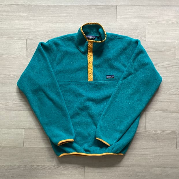 80s 파타고니아 신칠라 틸 블루 옐로우