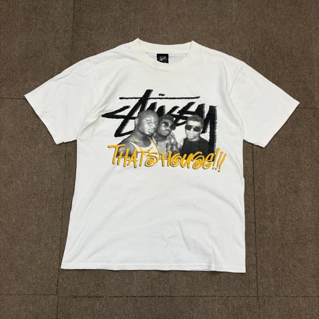 00s stussy x FAITH 올드 스투시 우먼스 반팔 티셔츠 
