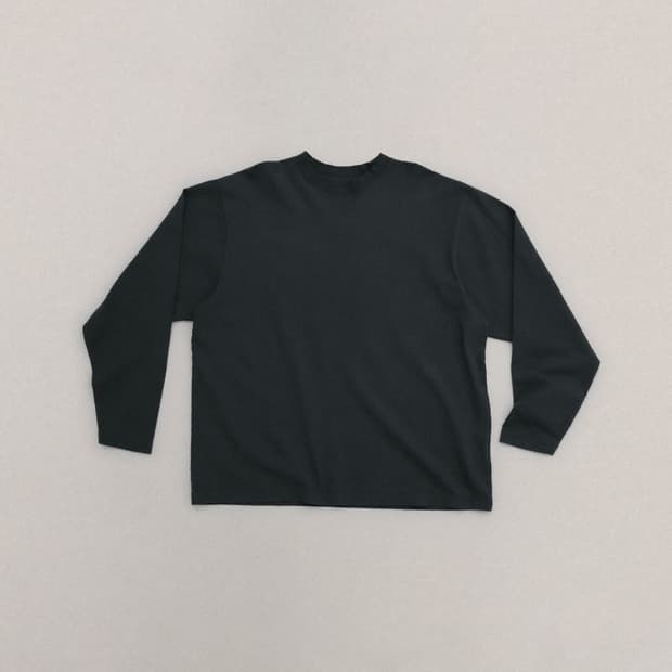 이지갭 롱슬리브 긴팔티 블랙