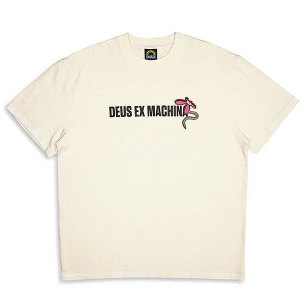 데우스 반팔티 SURF SHOP TEE DIRTY WHITE