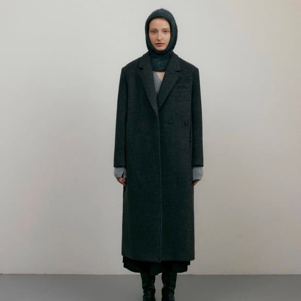 아워코모스 993 bustier set double wool coat