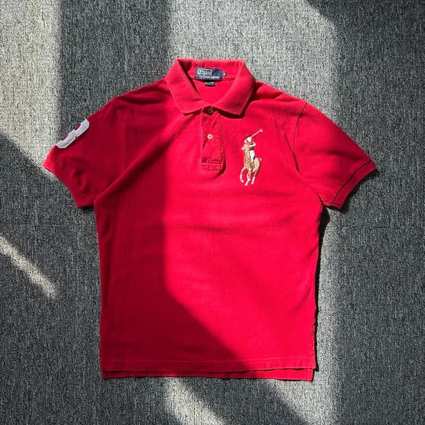 폴로 랄프로렌 빅포니 레드 반팔 PK 