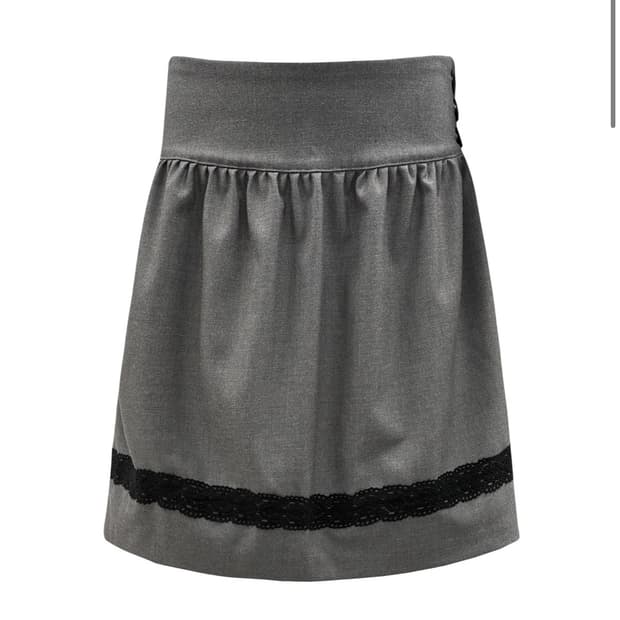 체메씨 레이스 미디 스커트
