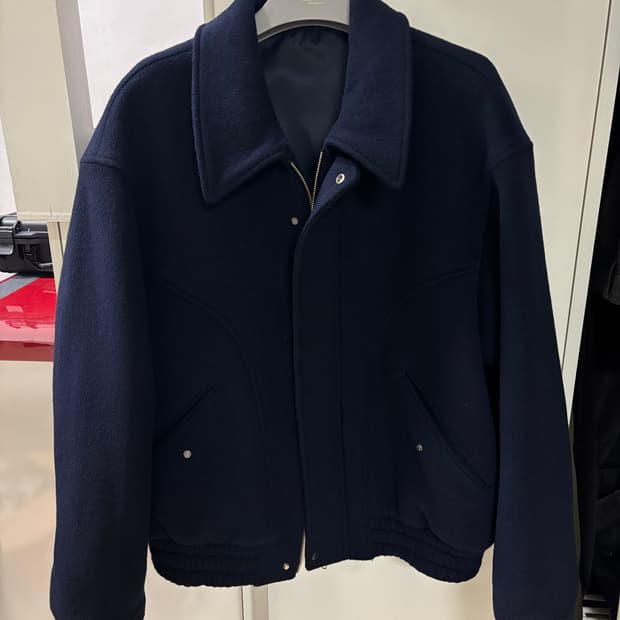 아워스코프 커브드 울 블루종