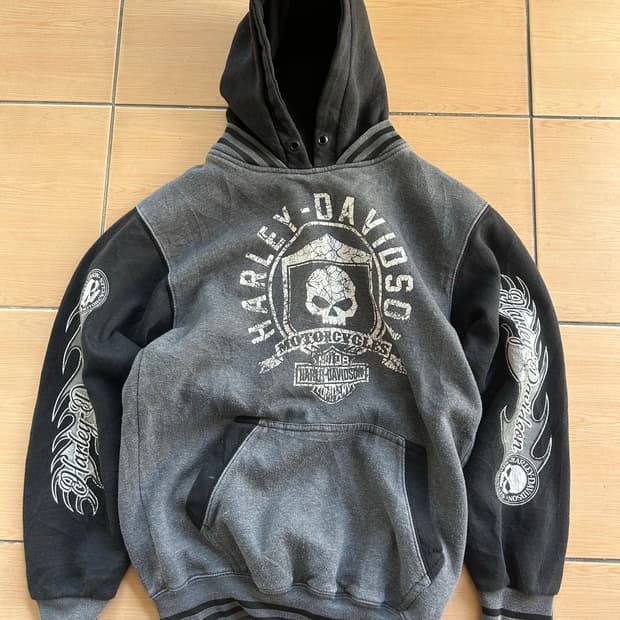 할리데이비슨 스컬 후디