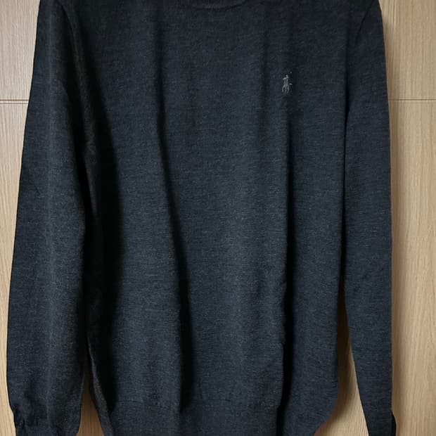 폴로 랄프로렌 워셔블 울 니트 L 차콜