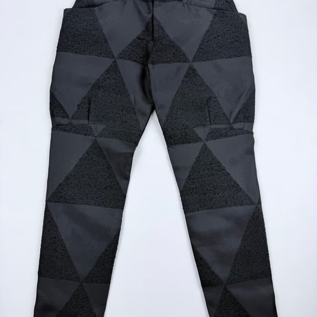 Issey Miyake 기하학 패턴 슬랙스