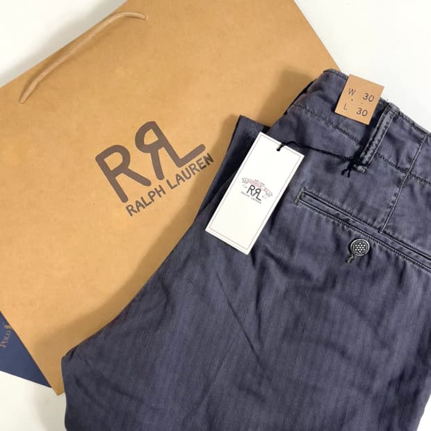 RRL 더블알엘 헤링본 필드팬츠 네이비/ 30/30