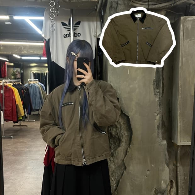 토니웩 카라 자켓 브라운 M  #csz2334