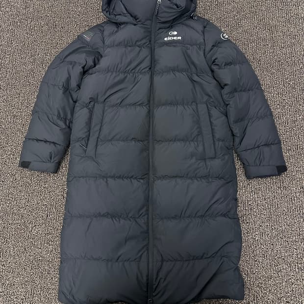 아이더 덕다운 롱패딩 블랙 S