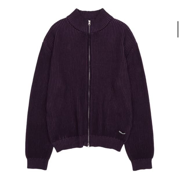 더바이닐하우스 VERTICAL PATTERN CARDIGAN 집업 가디건