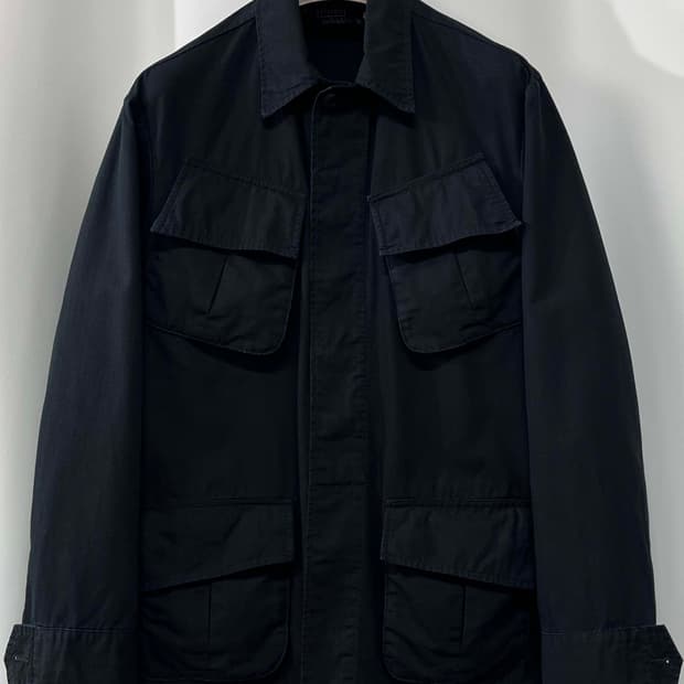 폴로 랄프로렌 퍼티그 립스탑 블랙 유틸리티 컴뱃 트로피칼 자켓