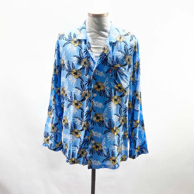 리바이스 9부프린팅티셔츠 레이온 95 