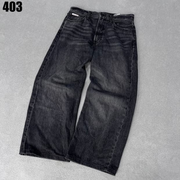 캘빈클라인 블랙 와이드 데님