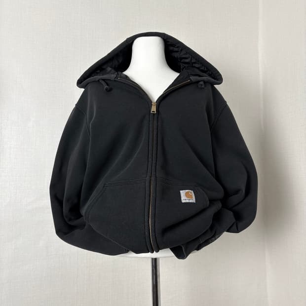 칼하트 누빔 후드집업