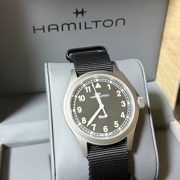 해밀턴 카키필드 쿼츠 38