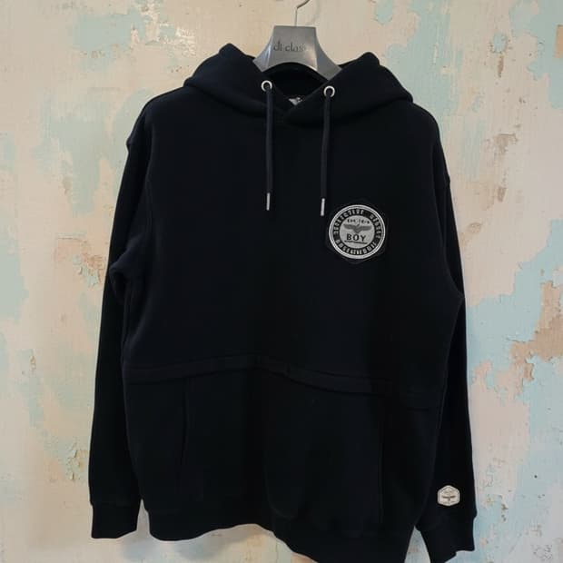 BOY 런던 블랙 후드티 L