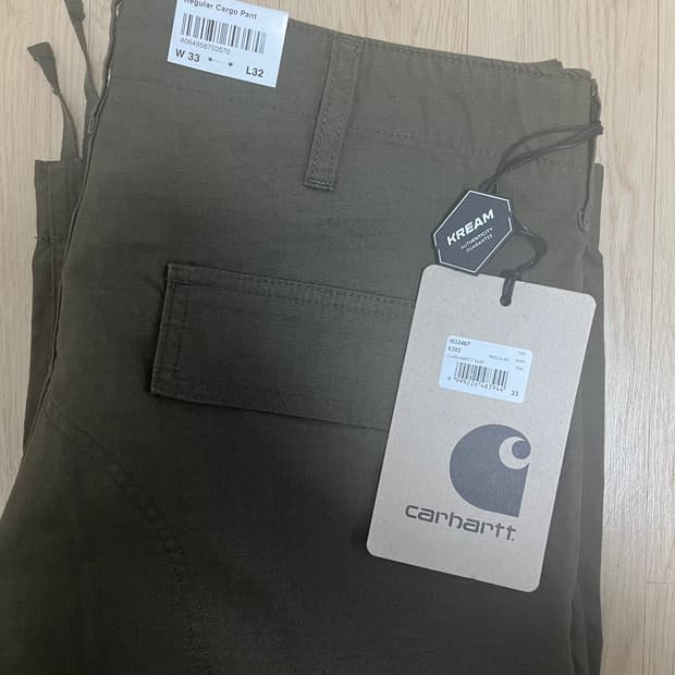 칼하트 카고팬츠 (올리브) 33사이즈