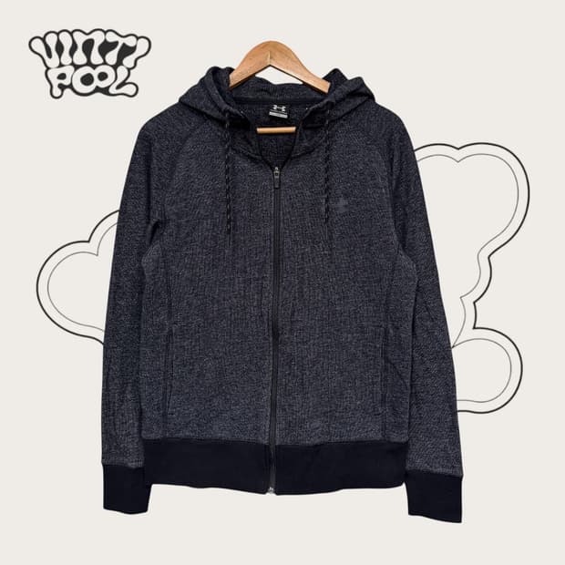 언더아머 풀오버 후드집업 그레이 L (w)