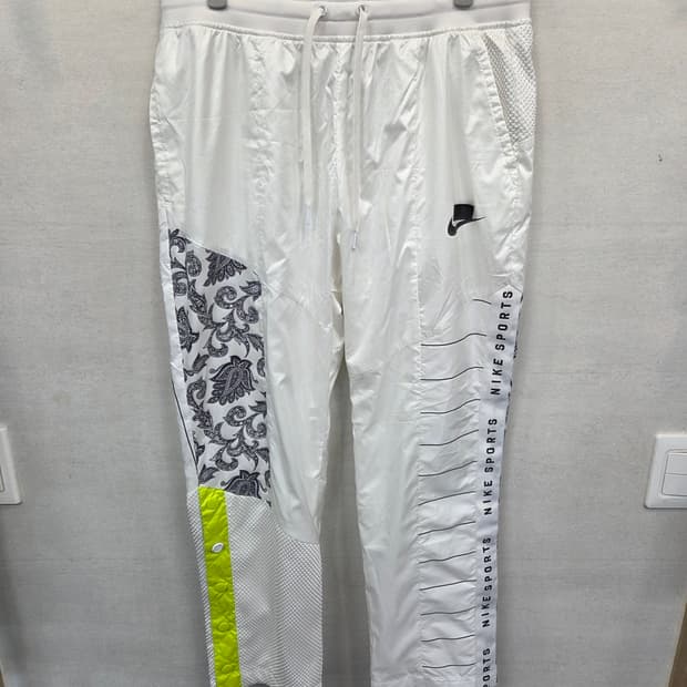 나이키 반다나 페이즐리 사이드버튼 믹스드 우븐 트랙팬츠 L