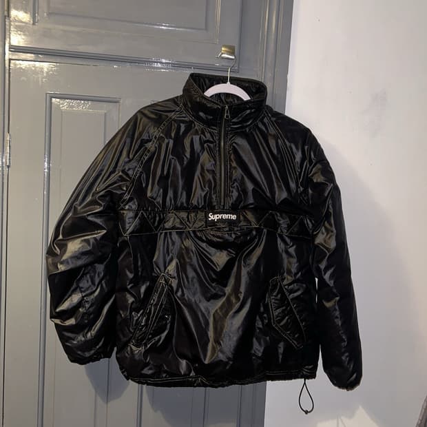 슈프림 콘트라스트 스티치 풀오버 블랙