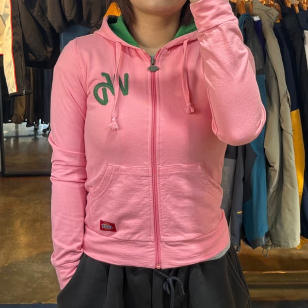 디키즈 핑크 후드집업