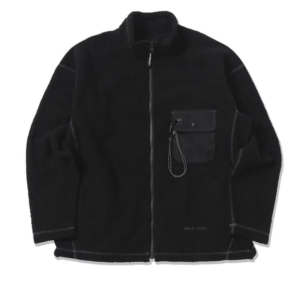 [L] 앤드원더 and wander jq 하이넥 집업 플리스 자켓