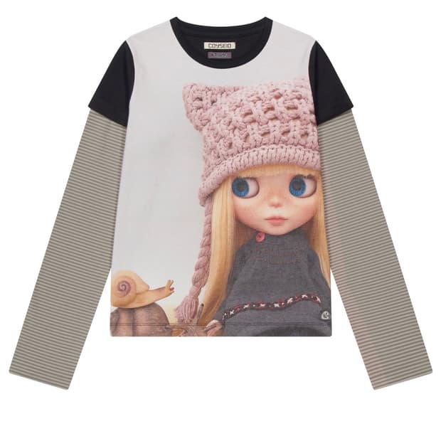 COYSEIO X BLYTHE STRIPE DOUBLE LONG SLEE