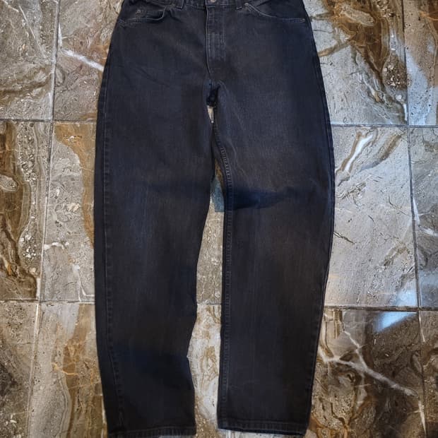 리바이스 흑청 오렌지탭 데님팬츠 