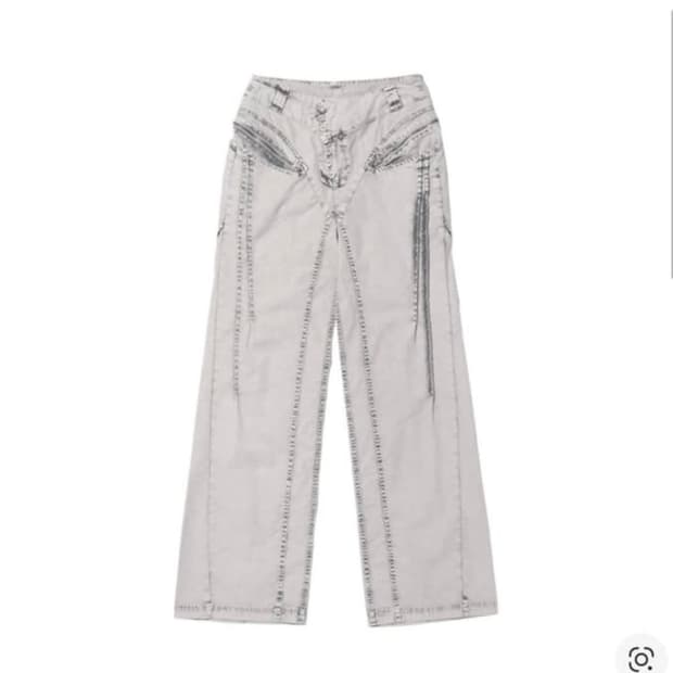 미스치프 블리치드핀턱팬츠 bleached pants
