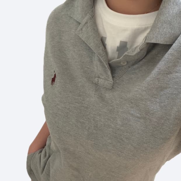 🩶폴로 랄프로렌 커스텀핏 그레이 카라티🩶