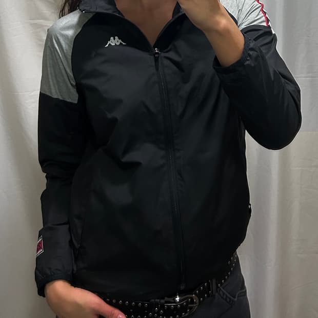 빈티지 Kappa 후드 바람막이