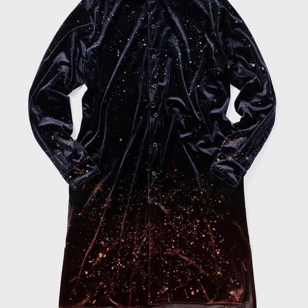 코자부로 벨벳 페인티드 롱 셔츠 3사이즈 황금사이즈 