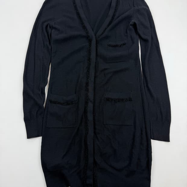 펜디 selleria 테이핑 패턴 니트 가디건