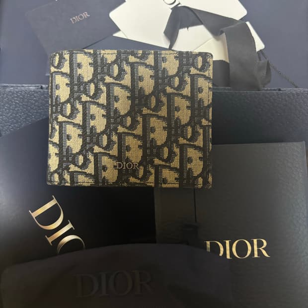 디올 오블리크 반지갑 풀박스