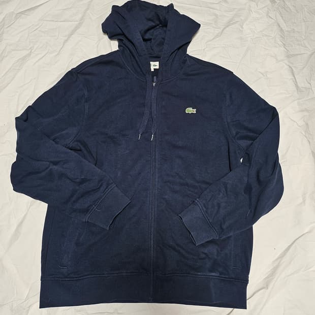 라코스테 후드집업 네이비 XL