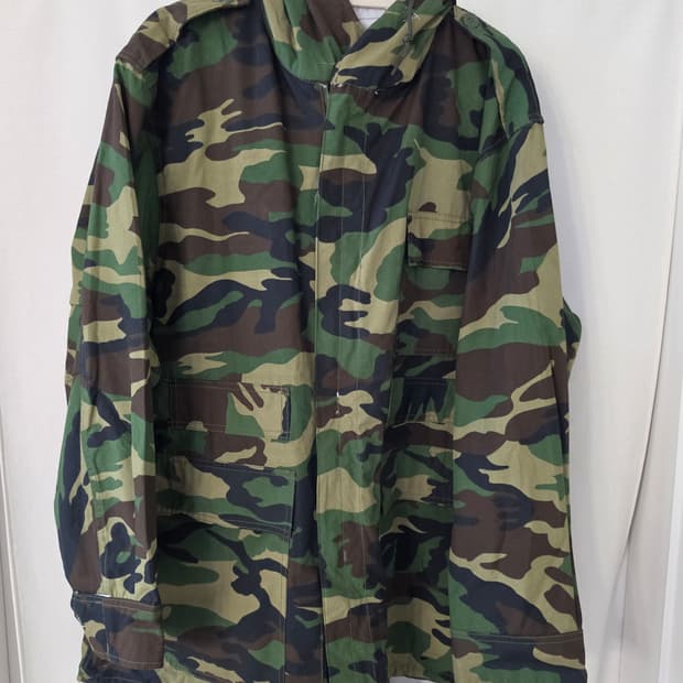 밀리터리 카모 야상 점퍼 후드 자켓_혹한기 파카 외피