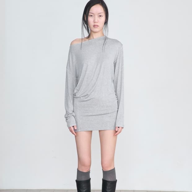세릭 Basic Tappered Top _ Gray