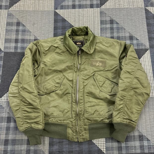 90s 알파 인더스트리 트룹 라인 플라이어스 미 공군 폭격기 비행 재킷