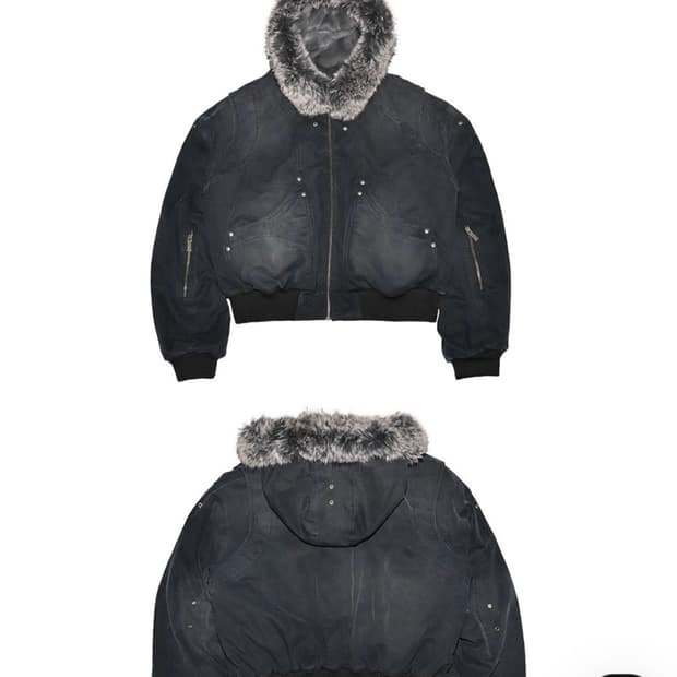 비엑세스 퍼 데님 자켓