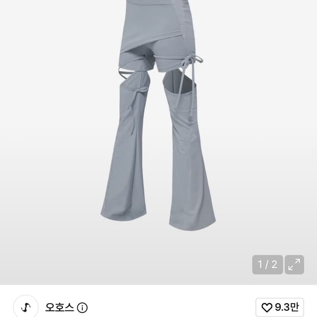 오호스 디테처블 스트랩 스커트 쇼츠 2사이즈