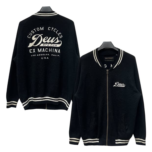 데우스 엑스 마키나 니트 블루종 자켓 XL