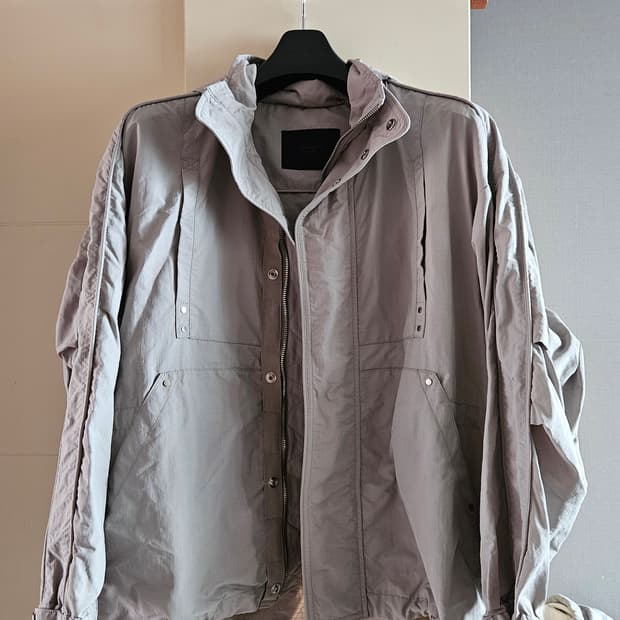 송지오옴므 바람막이 자켓 블루종