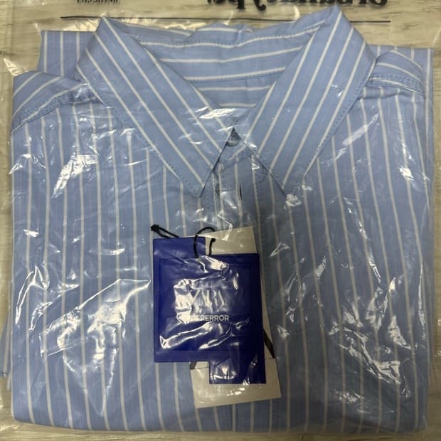 [L] 자라 X 아더에러 스트라이프 포폴린 셔츠